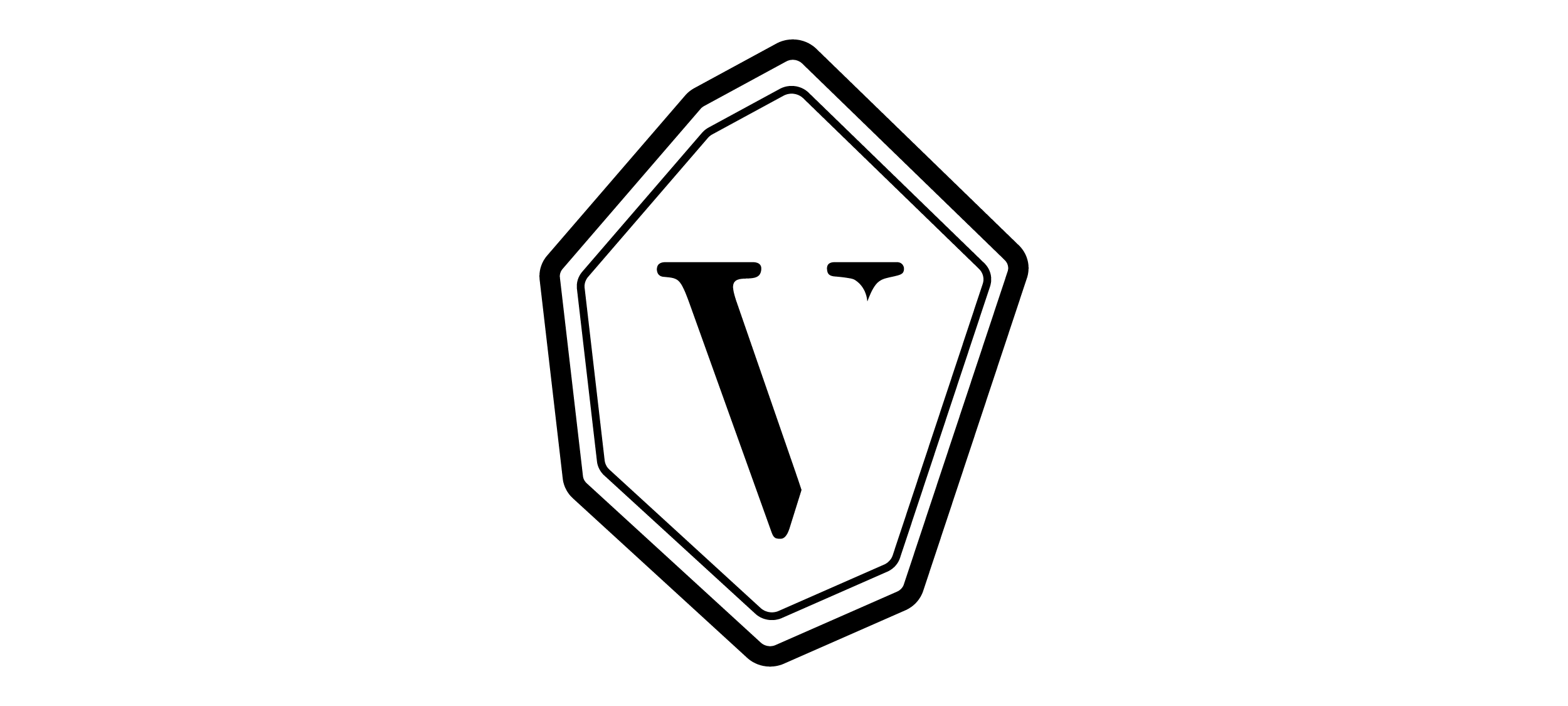 Veniroe icon logo in black